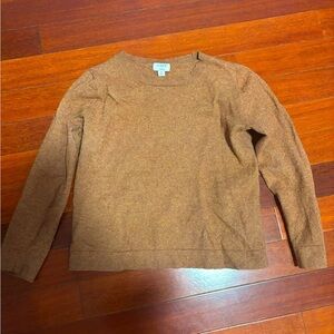 J Crew Brown fuzzy shirt